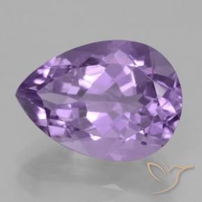 Ametista Violeta Profundo Natural 5.10ct, Formato de pêra, VS