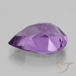 Ametista Violeta rosado Natural 4.61ct, Formato de pêra, VVS