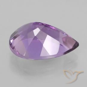 Ametista Violeta rosado Natural 4.85ct, Formato de pêra, VVS
