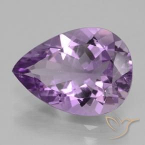 Ametista íris violeta Natural 4.05ct, Formato de pêra, VVS-VS