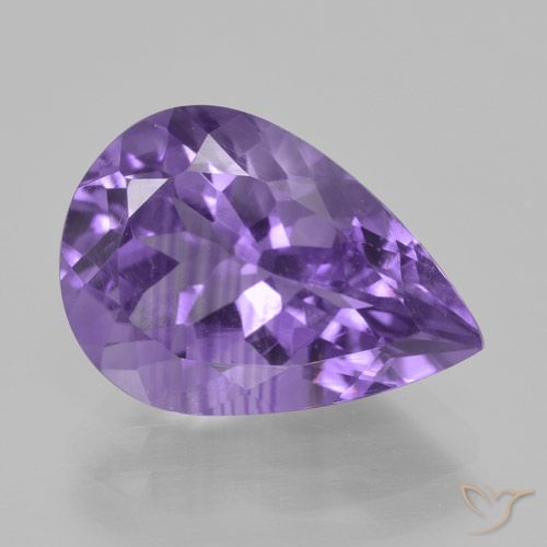 4.50ct Natural Violeta médio Ametista, Formato de pêra, VVS-VS