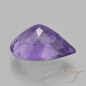 Ametista Violeta médio Natural 4.50ct, Formato de pêra, VVS-VS