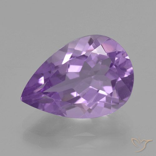 4.48ct Natural Violeta médio Ametista, Formato de pêra, VVS-VS