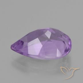 Ametista Violeta médio Natural 4.48ct, Formato de pêra, VVS-VS