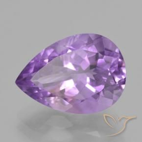 Ametista Violeta Púrpura Profundo Natural 5.09ct, Formato de pêra, VS