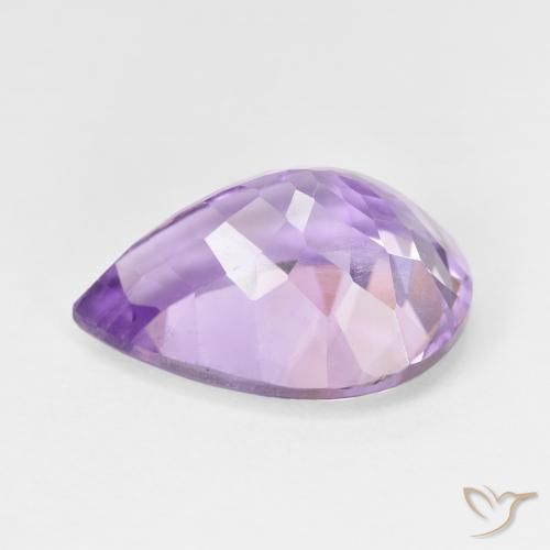 Ametista Profundo Iris Violeta Natural 7.66ct, Formato de pêra, VS