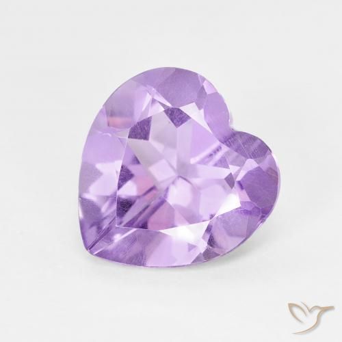 Ametista Violeta Profundo Natural 2.85ct, Coração, VS