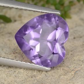 Ametista Violeta médio Natural 2.76ct, Coração, VS