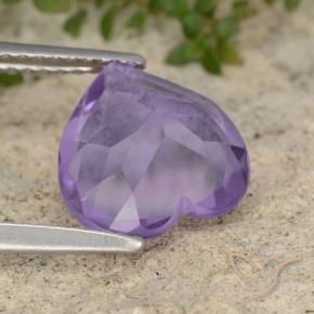 Ametista Violeta médio Natural 2.76ct, Coração, VS