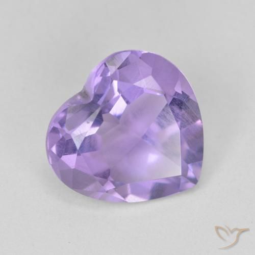 Ametista Violeta médio Natural 3.02ct, Coração, VS