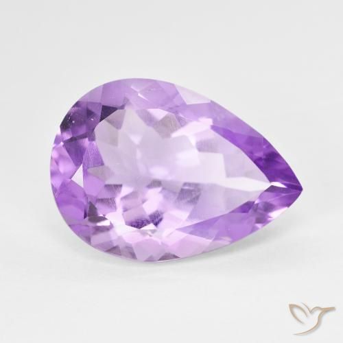 6.76ct Natural Violeta Profundo Ametista, Formato de pêra, VS