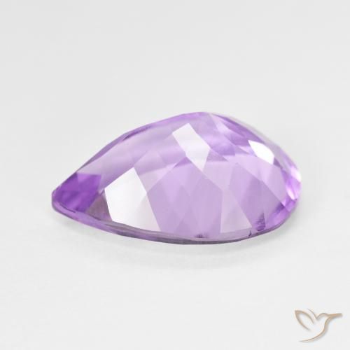Ametista Violeta Profundo Natural 6.76ct, Formato de pêra, VS