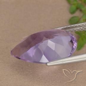 Ametista Violeta Profundo Natural 6.52ct, Formato de pêra, VVS-VS
