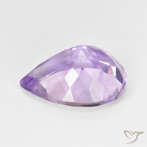 Ametista Violeta médio Natural 7.28ct, Formato de pêra, VS
