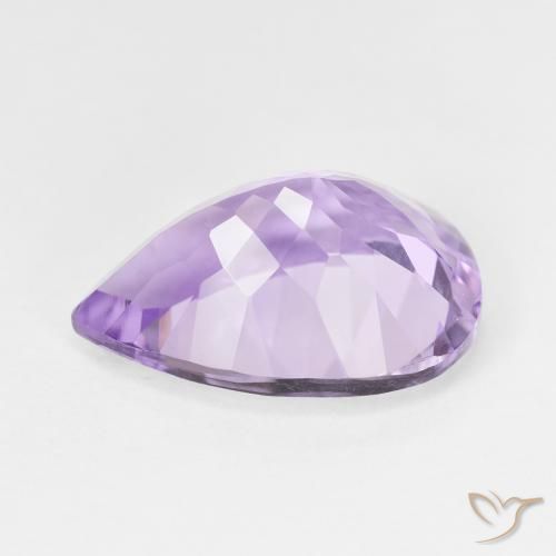 Ametista Violeta Profundo Natural 7.29ct, Formato de pêra, VVS-VS