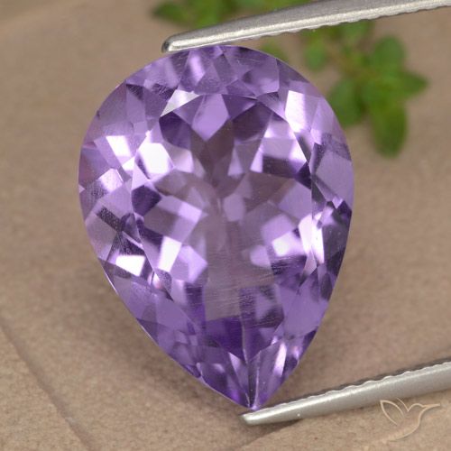 6.83ct Natural Violeta médio Ametista, Formato de pêra, VVS-VS
