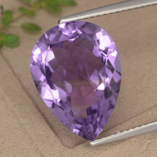 6.75ct Natural Violeta Profundo Ametista, Formato de pêra, VVS-VS