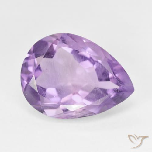 7.26ct Natural íris violeta Ametista, Formato de pêra, VS