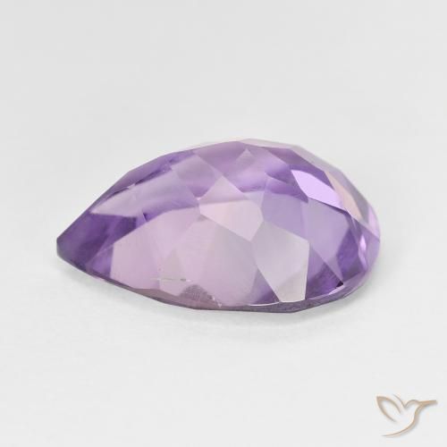 Ametista íris violeta Natural 7.26ct, Formato de pêra, VS