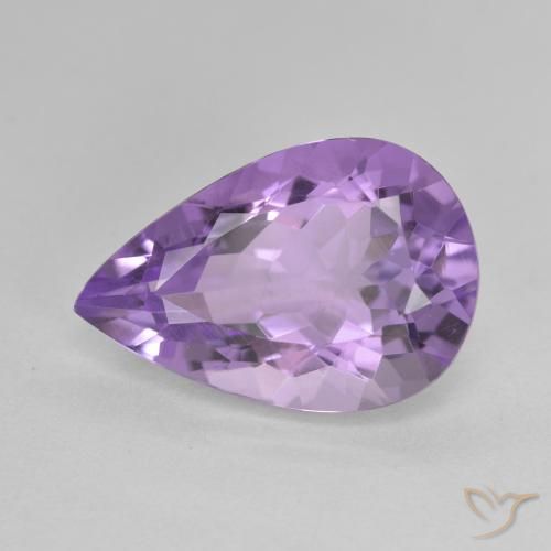 4.81ct Natural Violeta médio Ametista, Formato de pêra, VVS-VS