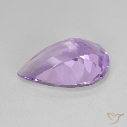 Ametista Violeta médio Natural 4.81ct, Formato de pêra, VVS-VS