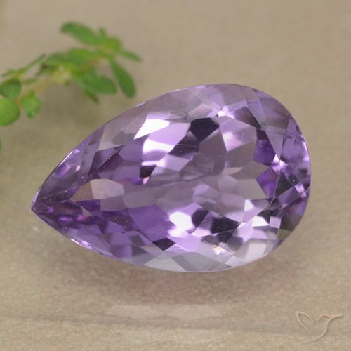 5.22ct Natural Violeta médio Ametista, Formato de pêra, VVS-VS