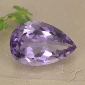 Ametista Violeta médio Natural 5.22ct, Formato de pêra, VVS-VS
