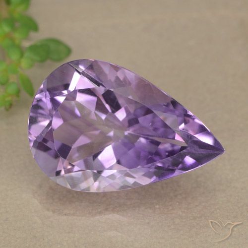 4.90ct Natural Violeta médio Ametista, Formato de pêra, VVS-VS