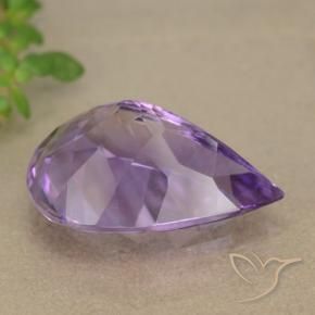 Ametista Violeta médio Natural 4.90ct, Formato de pêra, VVS-VS