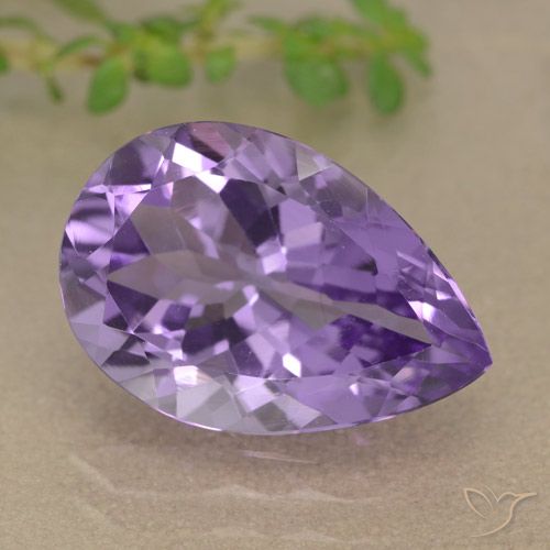 5.10ct Natural Violeta médio Ametista, Formato de pêra, VVS-VS