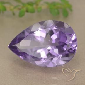 Ametista Violeta médio Natural 5.10ct, Formato de pêra, VVS-VS