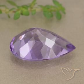 Ametista Violeta médio Natural 5.10ct, Formato de pêra, VVS-VS
