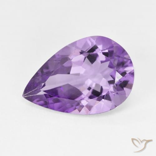 4.43ct Natural Violeta médio Ametista, Formato de pêra, VVS-VS