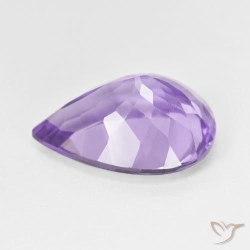 Ametista Tonalidade Violeta Profunda Natural 7.28ct, Formato de pêra, VS