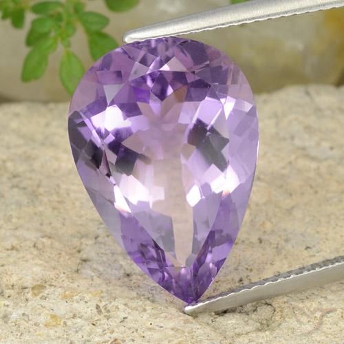 9.43ct Natural Violeta Profundo Ametista, Formato de pêra, VVS-VS