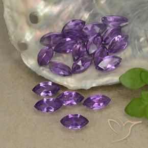 Pedras preciosas de Ametista Violeta Púrpura Médio natural de 3.14 ct, Marquesa, VS