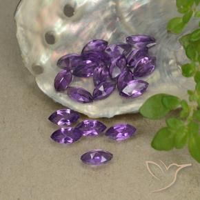 Pedras preciosas de Ametista Violeta Púrpura Médio natural de 3.14 ct, Marquesa, VS