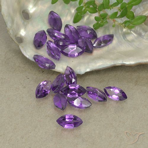 3.18ctw Natural Violeta Profundo Ametista, Marquesa, VS