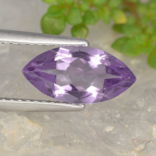 1.57ct Natural íris violeta Ametista, Marquesa, VS