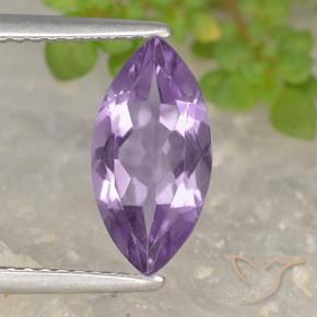 Ametista íris violeta Natural 1.57ct, Marquesa, VS