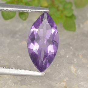 Ametista violeta natural 1,44ct, marquise, VS