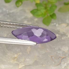 Ametista íris violeta Natural 1.26ct, Marquesa, VS