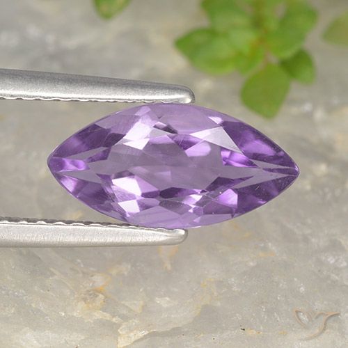 1.36ct Natural íris violeta Ametista, Marquesa, VS