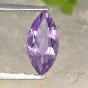 Ametista íris violeta Natural 1.36ct, Marquesa, VS