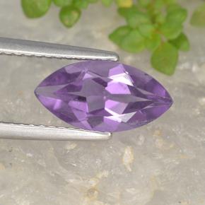Ametista violeta natural 1,66ct, marquise, VS
