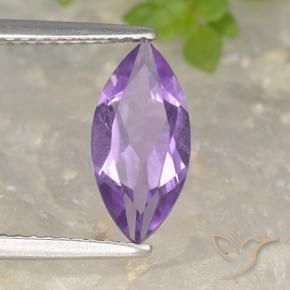 Ametista Violeta Púrpura Profundo Natural 1.49ct, Marquesa, VS