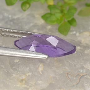 Ametista Violeta Púrpura Profundo Natural 1.49ct, Marquesa, VS
