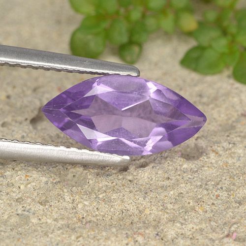 1.44ct Natural Violeta Púrpura Ametista, Marquesa, VS