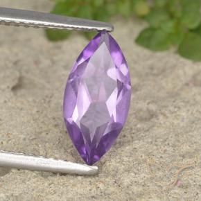 Ametista Violeta Púrpura Natural 1.44ct, Marquesa, VS