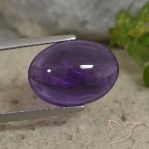 Ametista Violeta Médio-claro Natural 5.71ct, oval, Transparente